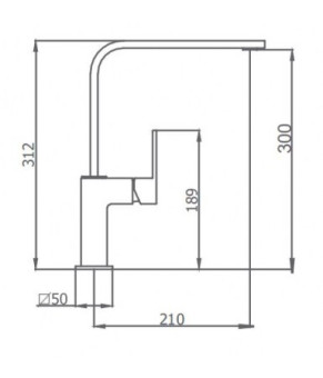 Змішувач кухонний GRB KALA 60820600