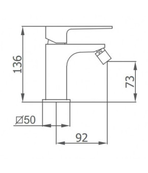 Cмеситель для биде GRB KALA 60710600