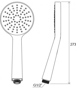 Душевая лейка Ravak Flat S 960.00 X07P343