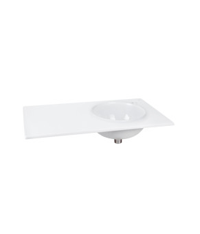 Раковина Qtap Virgo 800х460х300 White с донным клапаном QT1811FL8130ARRW
