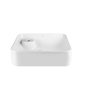 Раковина Qtap Stork 400х400х140 White с донным клапаном QT1511A057TW