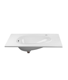 Раковина Qtap Virgo 800х480х167 White с донным клапаном QT1811FL8128BRW