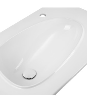 Раковина Qtap Virgo 800х480х167 White с донным клапаном QT1811FL8128BRW