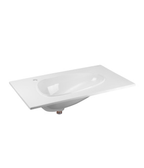 Раковина Qtap Virgo 800х480х167 White с донным клапаном QT1811FL8128BLW