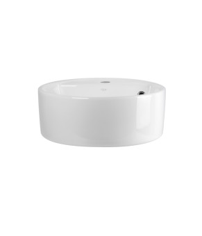 Раковина-чаша Qtap Swan 425х435х195 White с донным клапаном QT1611A005W
