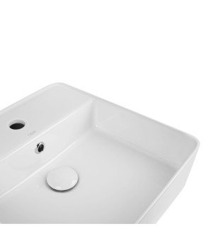 Раковина-чаша Qtap Crow 420х420х145 White с донным клапаном QT0511A054TW
