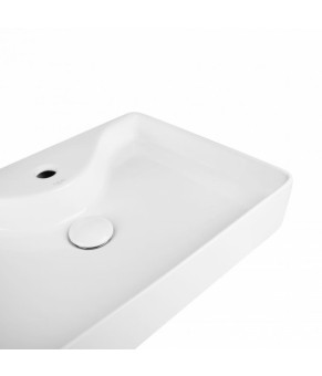 Раковина-чаша Qtap Crow 515х370х120 White с донным клапаном QT0511A064W
