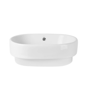 Раковина-чаша Qtap Robin 505х385х190 White с донным клапаном QT1311A025W