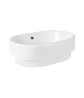 Раковина-чаша Qtap Robin 505х385х190 White с донным клапаном QT1311A025W
