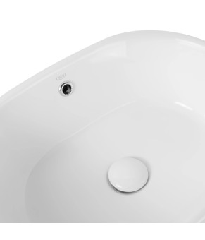 Раковина-чаша Qtap Robin 505х385х190 White с донным клапаном QT1311A025W