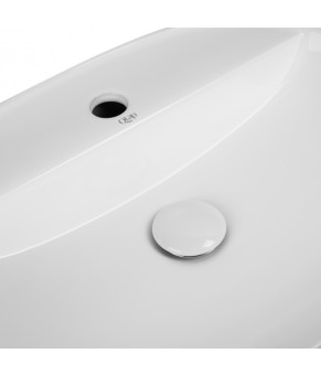 Раковина Qtap Scorpio 505x385x120 White с донным клапаном QT14112202W