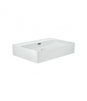Раковина Qtap Nando LT 600х420х120 White с донным клапаном QT12112173W