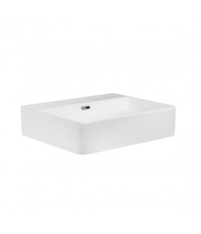 Раковина Qtap Nando LT 500х420х120 White с донным клапаном QT12112173SW