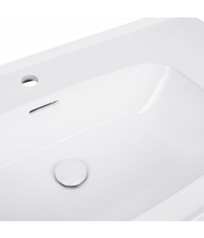 Раковина Qtap Albatross 5H 800х500х210 White с донным клапаном QT01115080HW
