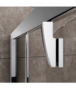 Душевой уголок Ravak Pivot PSKK3 90x90 черный профиль, прозрачное стекло 37677300Z1
