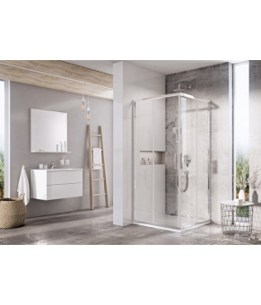 Душевой уголок Ravak Blix Slim BLSRV2-90 блестящий профиль, прозрачное стекло X1LM70C00Z1