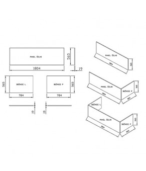 Панель боковая Ravak City 80 L X000001063
