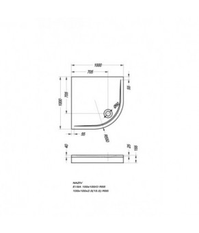 Душевой поддон Kolpa-san EISA 100X100