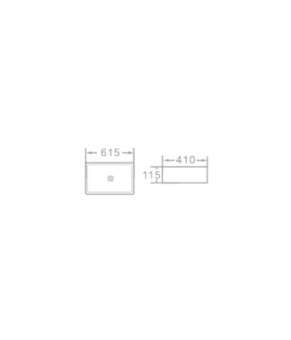 Умывальник белый NEWARC Aqua 9461W