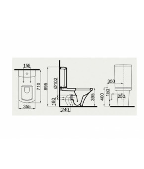 Унитаз-компакт с функц. биде и сид. IDEVIT Vega US SC SETK2804-0305-001-1-6200