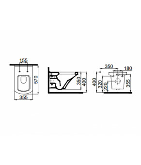 чаша подвесного унитаза с сид. Soft Close IDEVIT Vega SETK2804-0606-001-1-10000