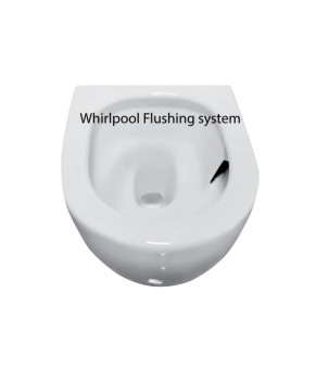 Чаша подвесного унитаза Whirpool с сиденьем ASIGNATURA Simple Bend 37822805