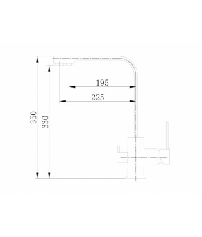 Смеситель кухонный ASIGNATURA Twin Flat 80544600