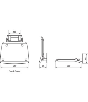 Сиденье Ravak Ovo B Blueline B8F0000031