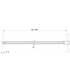 Держатель Ravak W SET-Uni Т-образный хром GWD01000A099
