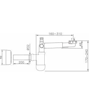 Сифон Ravak X01612