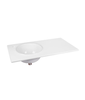 Раковина Qtap Virgo 800х460х300 White с донным клапаном QT1811FL8130ALLW