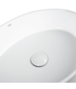 Раковина-чаша Qtap Kolibri 500x360x140 White с донным клапаном QT10113054W