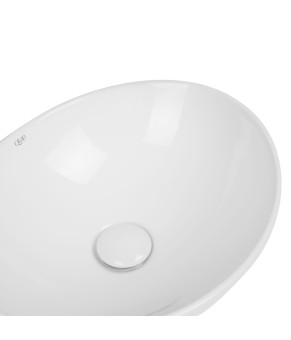 Раковина-чаша Qtap Dove 410x335x145 White с донным клапаном QT06113078W