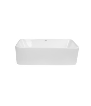 Раковина-чаша Qtap Tern 475х370х140 White с донным клапаном QT17112074W