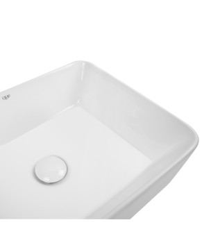 Раковина-чаша Qtap Tern 475х370х140 White с донным клапаном QT17112074W