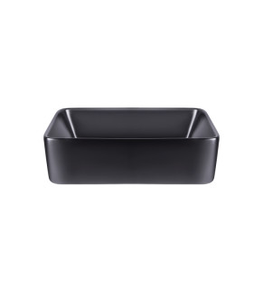 Раковина-чаша Qtap Tern 475х370х140 с донным клапаном QT172074MBMB