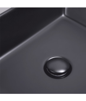 Раковина-чаша Qtap Tern 475х370х140 с донным клапаном QT172074MBMB
