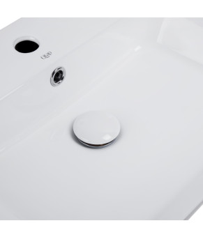 Раковина Qtap Virgo 485x410x125 White с донным клапаном QT18112258W