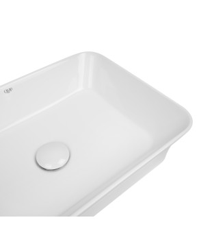 Раковина-чаша Qtap Virgo 490х350х110 White с донным клапаном QT18112261W