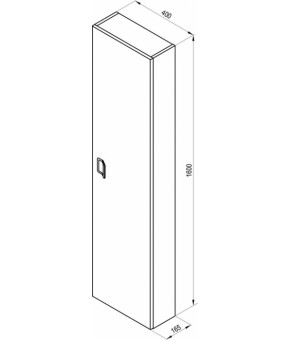 Пенал Ravak SB Comfort 400 белый X000001382