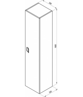 Пенал Ravak SB Comfort 350 белый X000001383