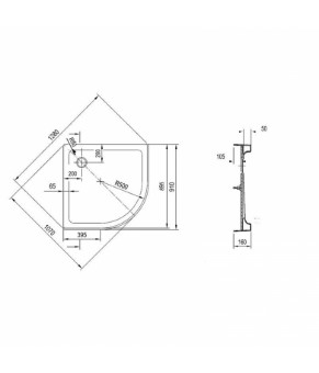 Душевой поддон Ravak Verona 90 ST R 500 XAU0000035