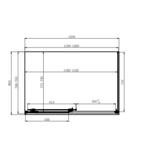 Душевая кабина Dusel DSL191+DSL195 Chrome 1200x800x1900 519118