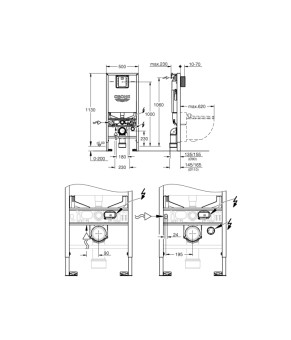 Инсталляция для унитаза Grohe Rapid SLX 39598000
