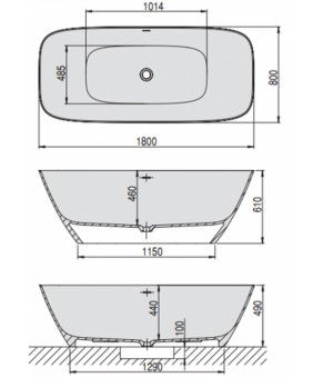 Ванна Hoesch LaSenia 180х80 4503L.013