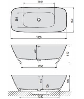 Ванна Hoesch LaSenia 180х90 4504L.010