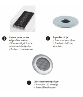 Гидромассажная ванна Hoesch iSensi 150х100 3955i.010+69725.305+69719
