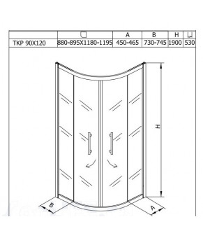 Душова кабіна Kolpa San Q Line TKP 120x90 526711