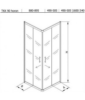 Душова кабіна Kolpa San Q LINE TKK 90 HORON 526551