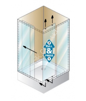 Душова кабіна Kolpa San Q LINE TKK 80X80